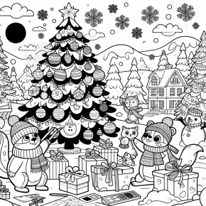 full page disney christmas coloring pages