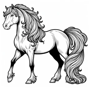 mustang horse coloring pages