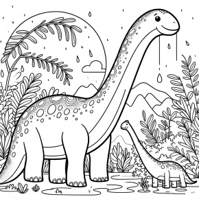 dinosaurs: brachiosaurus.