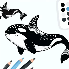 printable orca coloring pages