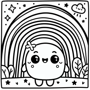 rainbow friend coloring pages printable