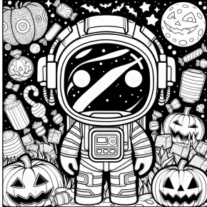 among us coloring pages halloween