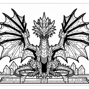 ender dragon minecraft coloring pages