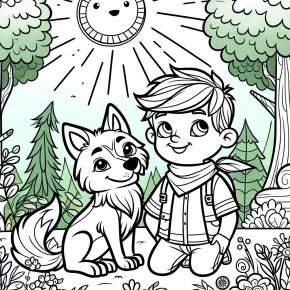 peter and the wolf coloring pages