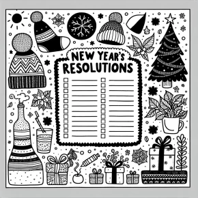 new year's resolutions list.