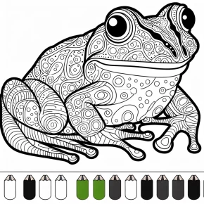 adult frog coloring pages