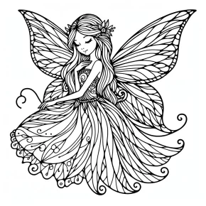 barbie fairies coloring pages