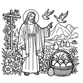 easter coloring pages jesus