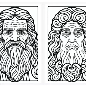 abraham & sarah coloring pages