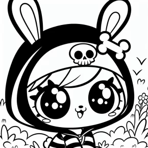 kuromi coloring pages pdf