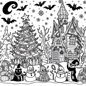 free printable nightmare before christmas coloring pages