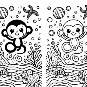 sea monkey coloring pages