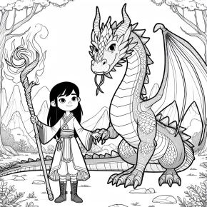 raya and the last dragon coloring pages