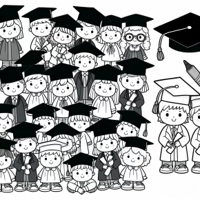 graduation coloring pages preschool