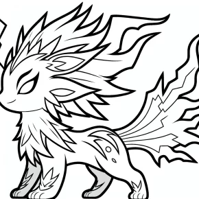 jolteon coloring pages