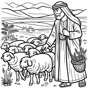 i am the good shepherd coloring pages