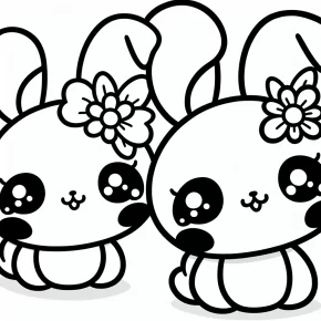 kawaii my melody coloring pages