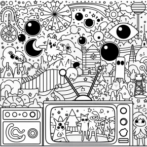 tv show coloring pages