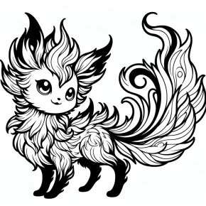 pokemon vulpix coloring pages