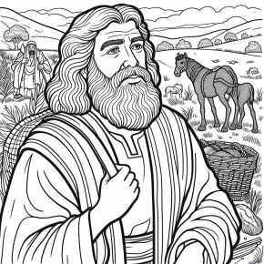 joseph in the bible coloring pages