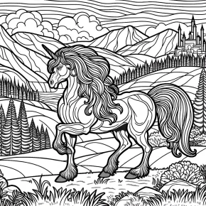 a centaur in a mythical land.