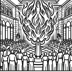 day of pentecost coloring pages