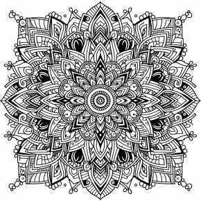 mandala coloring pages hard