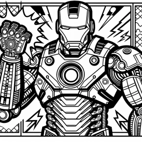 iron man coloring page