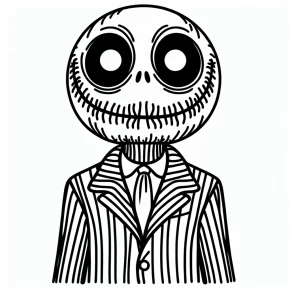 jack skellington coloring page