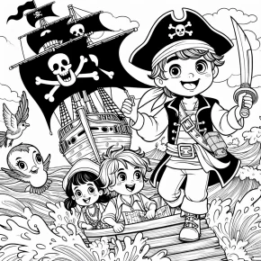 jake and the pirates coloring pages