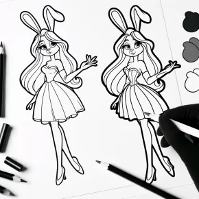 jessica rabbit coloring pages