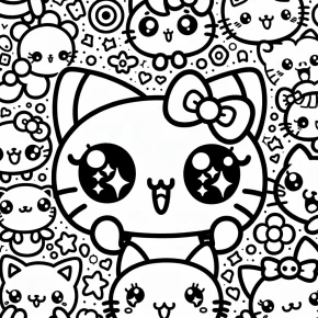 kawaii coloring page