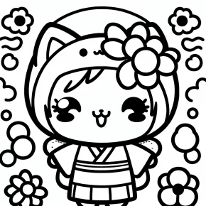 kawaii cute coloring pages