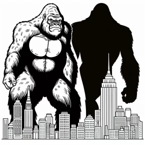 king kong coloring pages