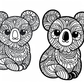 koala coloring page