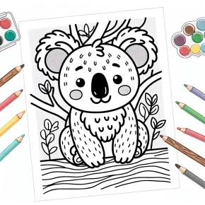 koala coloring pages