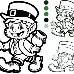 leprechaun coloring pages