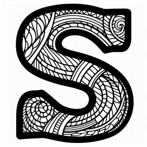 letter s coloring pages