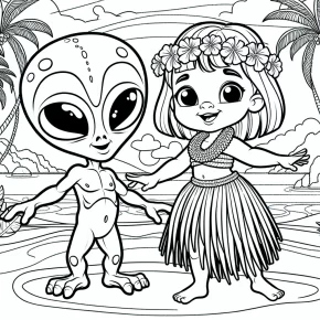 lilo and stitch coloring page