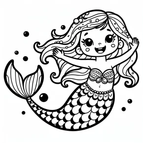 little mermaid coloring pages