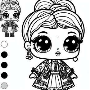 lol doll coloring pages