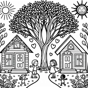 love thy neighbor coloring pages