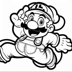 luigi coloring page