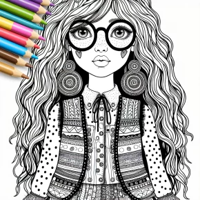 luna lovegood coloring pages