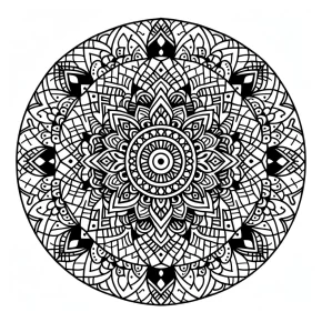 mandala coloring book pages