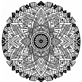 mandala coloring page