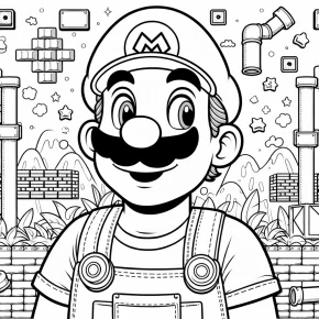 mario coloring pages