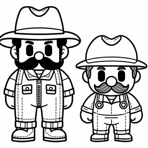 mario luigi coloring pages