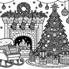 merry christmas coloring pages