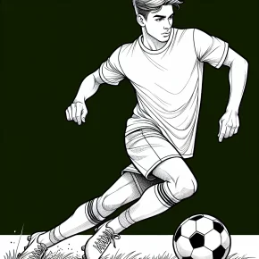 messi soccer coloring pages